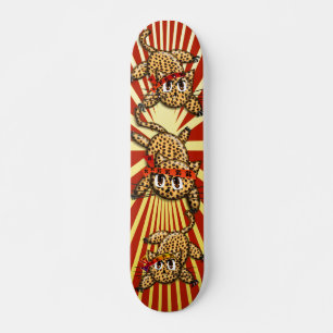 The Leopard's Pride Samurai Kittys Skateboard