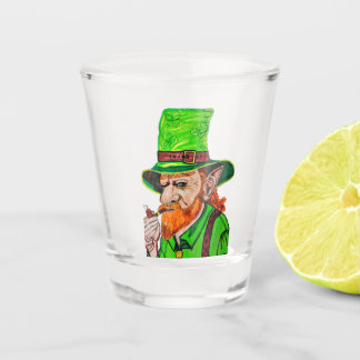 THE LEPRECHAUN OF THE WOODLANDS  SHOT GLASS
