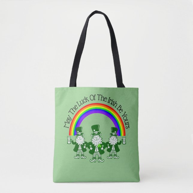 The Leprechaun Trio All Over Print Tote Bag (Front)