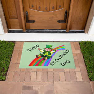 THE LEPRECHAUN'S RAINBOW  DOORMAT