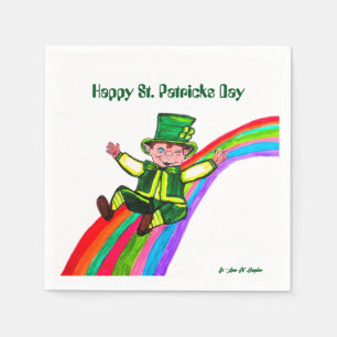 THE LEPRECHAUN'S RAINBOW NAPKIN