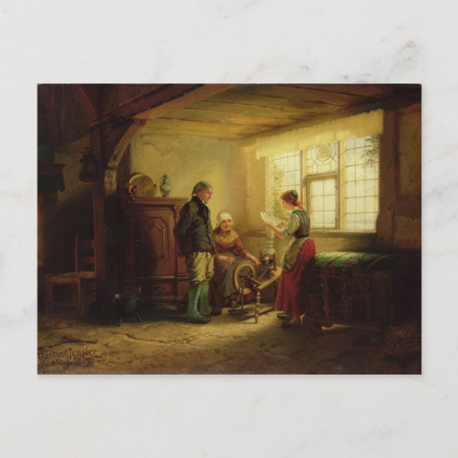 The Letter, 1869 Postcard (Front)