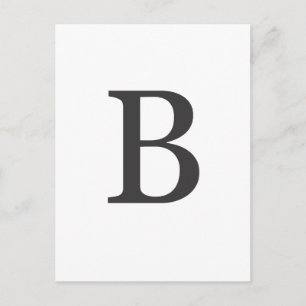 "the letter B" Postcard