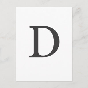"the letter D" Postcard