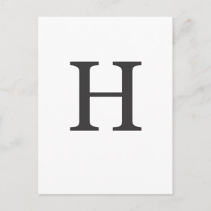 "the letter H" Postcard