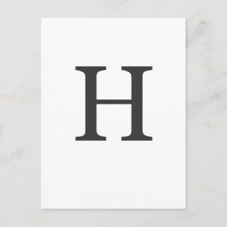 "the letter H" Postcard