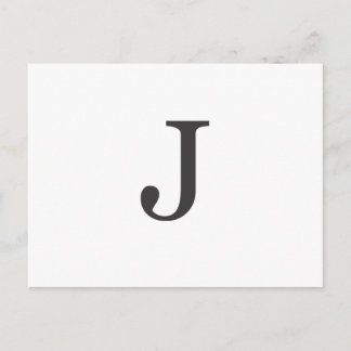 "the letter J" Postcard