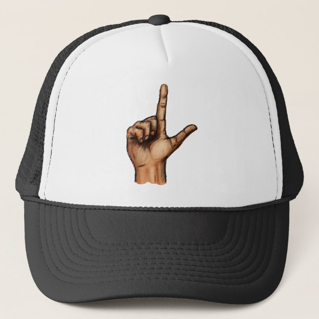The Letter L Trucker Hat (Front)