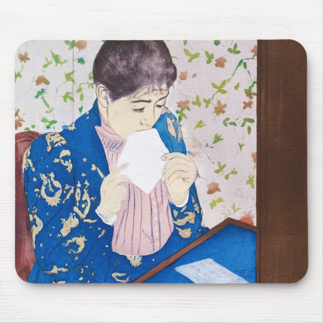 The Letter, Mary Cassatt Mouse Pad (Front)