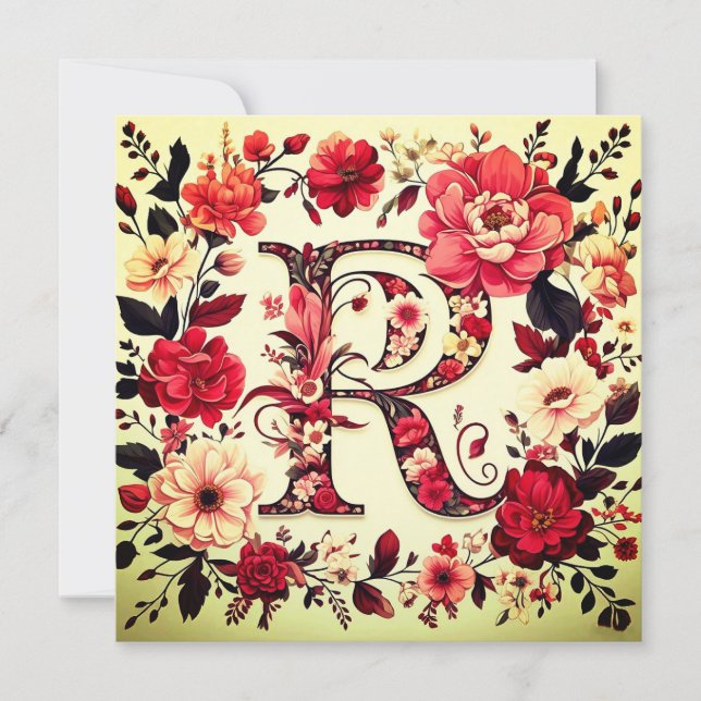 The Letter R Note Card (Front)