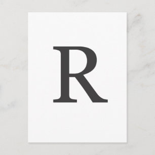 "the letter R" Postcard