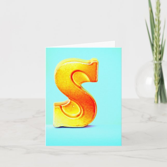 The Letter "S" Note Card (Front)
