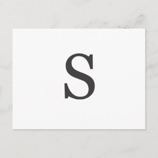 "the letter S" Postcard