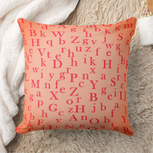 The Letters of the Alphabet Throw Pillow
