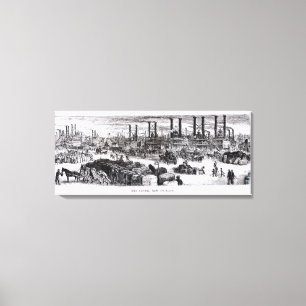 The Levee, New Orleans Canvas Print