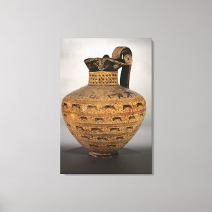 The 'Levy Oinochoe', an East Orientalizing v Canvas Print
