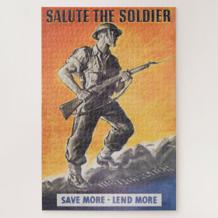 The Liberator. Reprint of British wartime poster. Jigsaw Puzzle