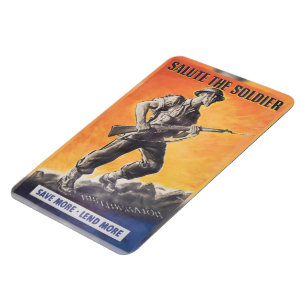 The Liberator. Reprint of British wartime poster. Magnet