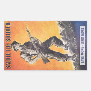 The Liberator. Reprint of British wartime poster. Sticker
