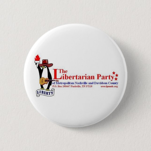 The Libertarian Party 2 Inch Round Button (Front)