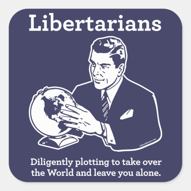The Libertarian Plot Sticker (Front)