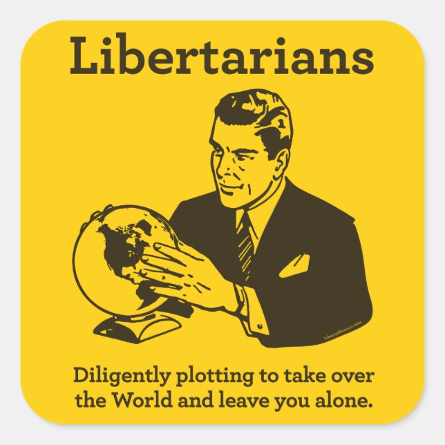 The Libertarian Plot Sticker (Front)