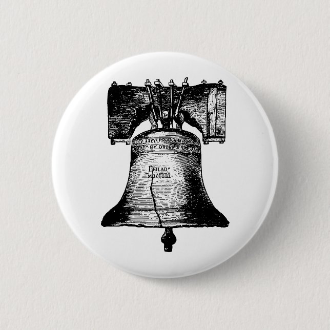 The Liberty Bell 2 Inch Round Button (Front)