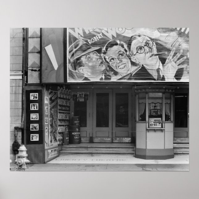 The Liberty Theatre, 1935. Vintage Photo Poster (Front)