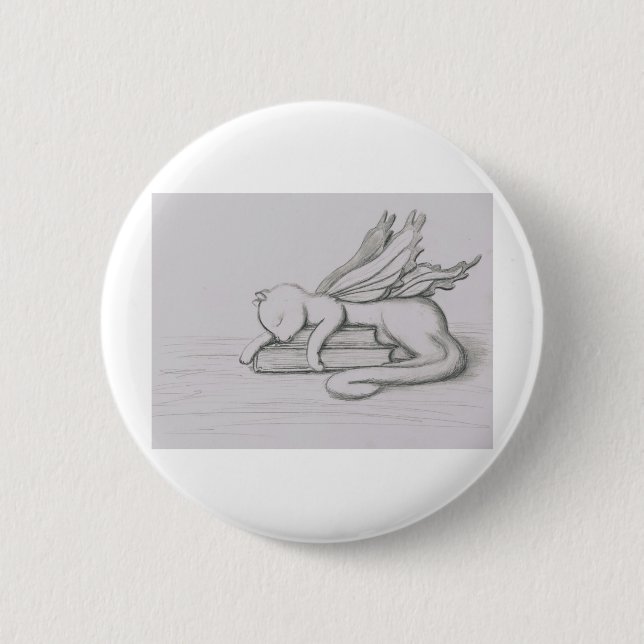 The Librarian 2 Inch Round Button (Front)