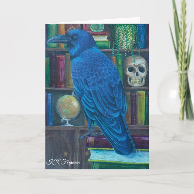 The Librarian - Blank Greeting Card (Front)
