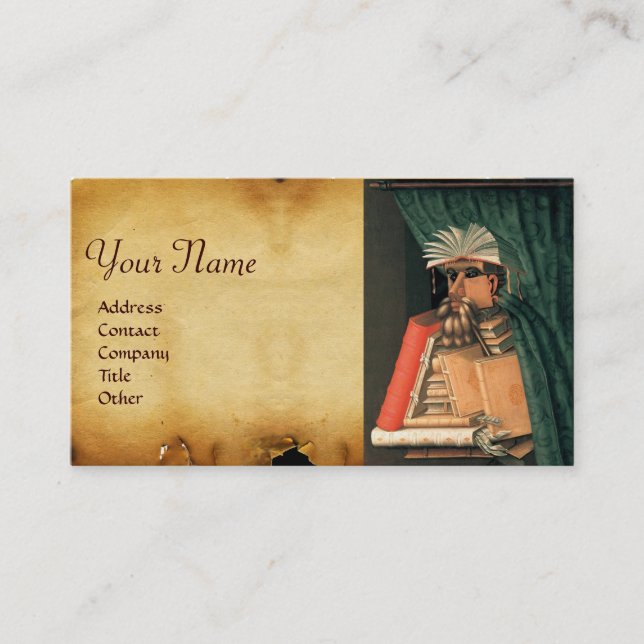 THE LIBRARIAN MONOGRAM BUSINESS CARD (Front)