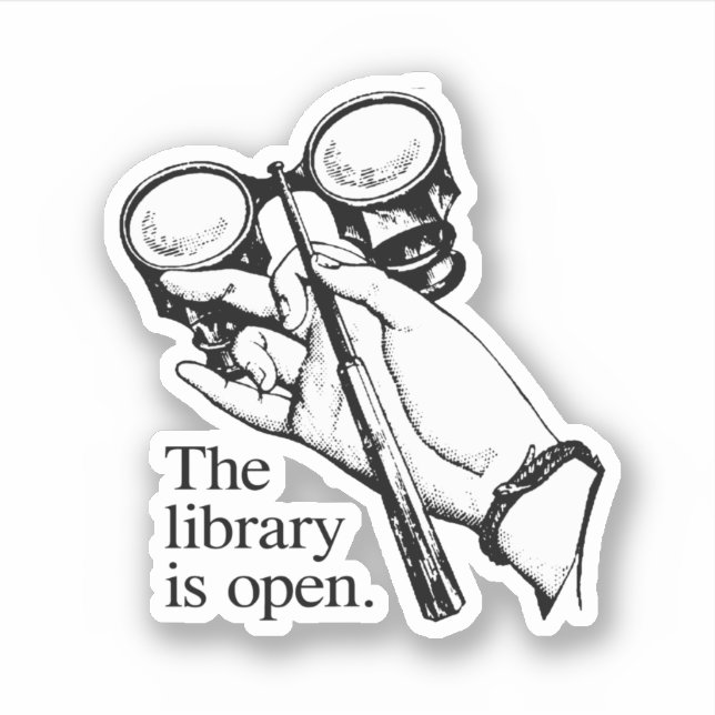 The library is open (Front)