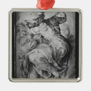 The Libyan Sibyl, after Michangelo Buonarroti Metal Ornament