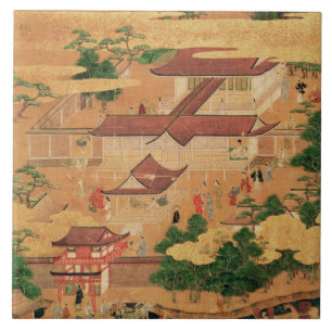 The Life and Pastimes of the Japanese Court, Tosa Tile