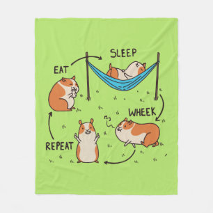 The life cycle of a Guinea Pig Fleece Blanket