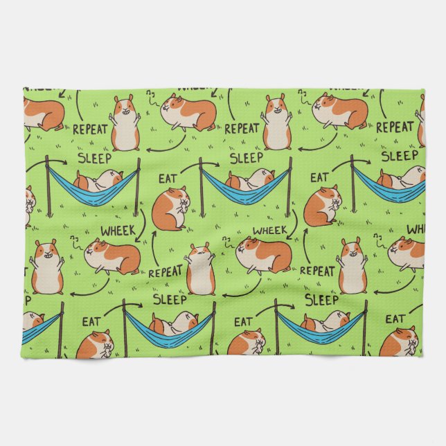 The life cycle of a Guinea Pig Kitchen Towel (Horizontal)