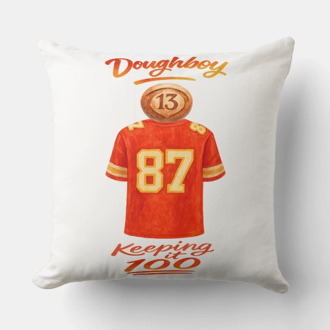 The Life of a Doughboy Keeping It 100 Throw Pillow (Front)
