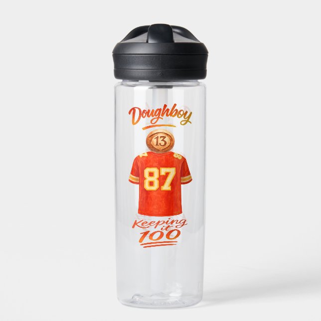 The Life of a Doughboy Keeping It 100 Water Bottle (Front)