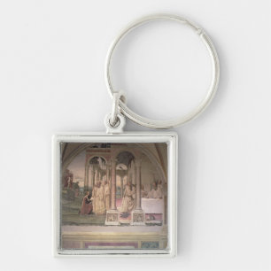 The Life of St. Benedict (fresco) (detail) 3 Keychain
