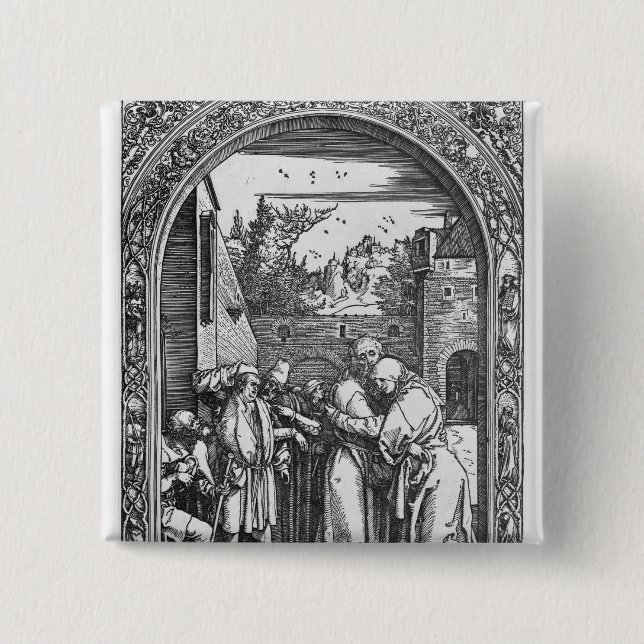 The 'Life of the Virgin' series 2 Inch Square Button (Front)