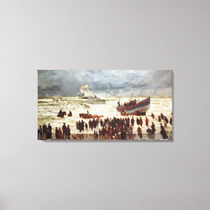 The Lifeboat, 1873 Canvas Print