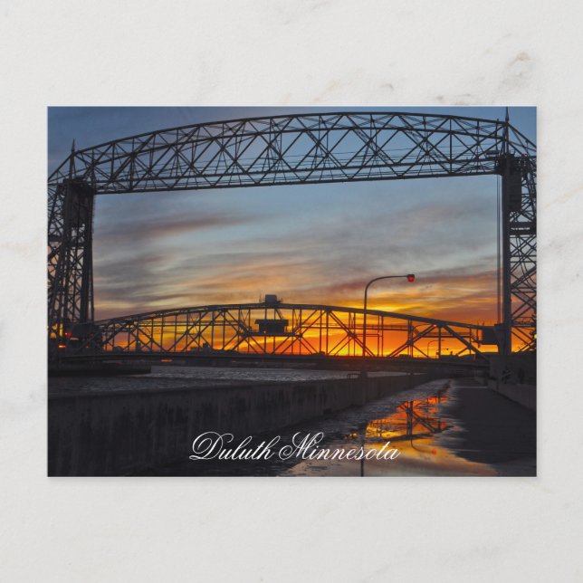 The Lift Bridge Duluth Minnesota Postcard (Front)