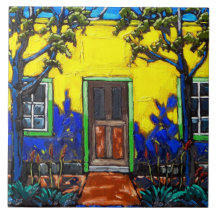The "Light and Shadow, Tucson Barrio" Tile