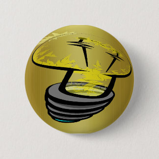 The light Cap golden  2 Inch Round Button