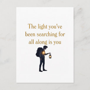 The light is you iPad Smart Cover Holiday Postcard