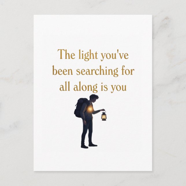 The light is you iPad Smart Cover Postcard (Front)
