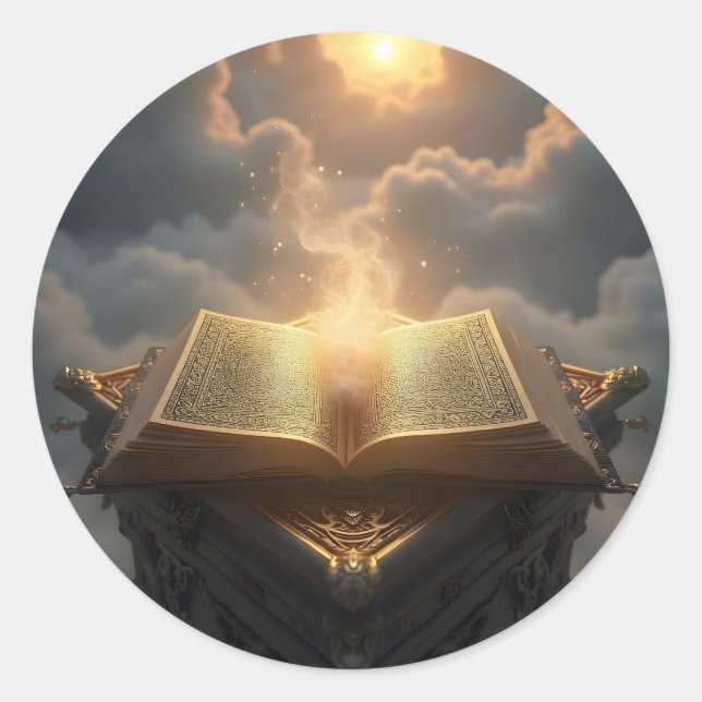 The Light Of Knowledge -  Classic Round Sticker (Front)