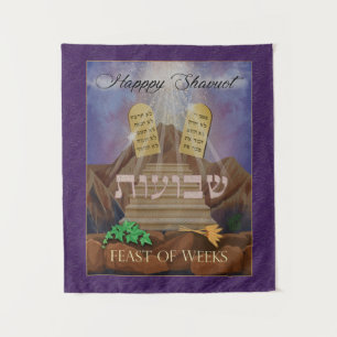 The LIght of Shavuot Painting on Tapestry