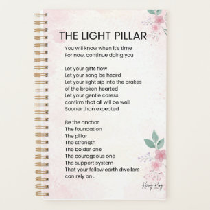 The Light Pillar - Awakening Poem Poetry  Planner
