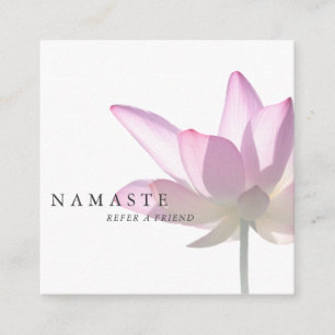 The Light/Pink Lotus Holistic Health Referral © Square Business Card